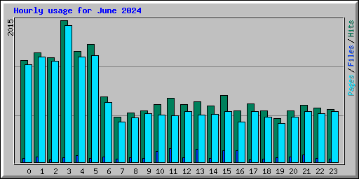 Hourly usage for June 2024